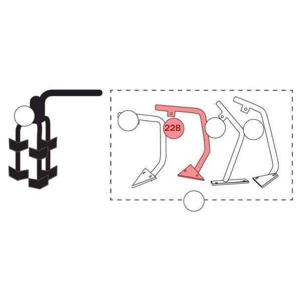 300.022B | Mixer arms wo/rubber blade, Tower-base