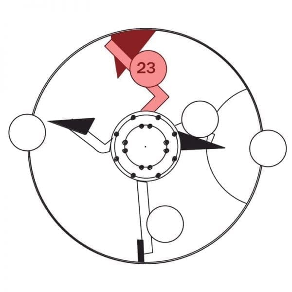 300.023 | Mixer arms w/rubber blade, Side-base