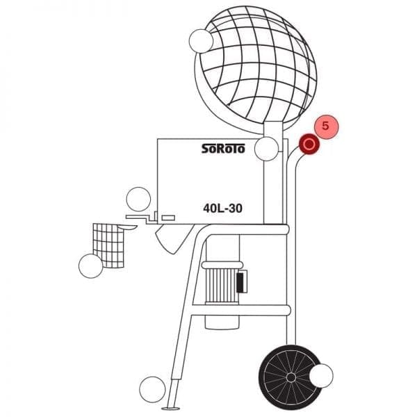 040.005 | Loading Wheel (1pc), 80 mm, excl. Bolt
