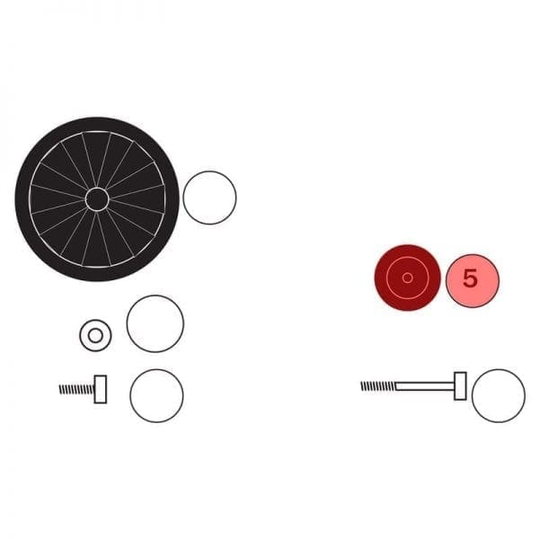 040.005 | Loading Wheel (1pc), 80 mm, excl. Bolt - Image 2
