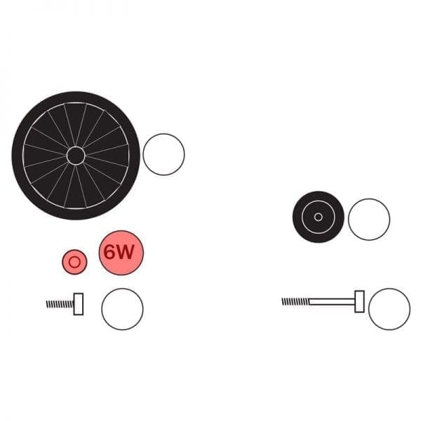 040.006W | Washer (1 pc) for 300 mm wheel