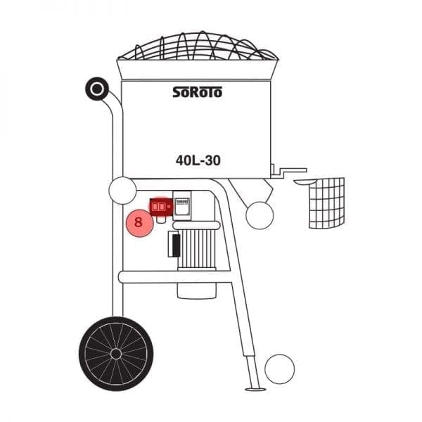040.008-240V | Start capacitor 600 uf, 9,5 Amp 230V