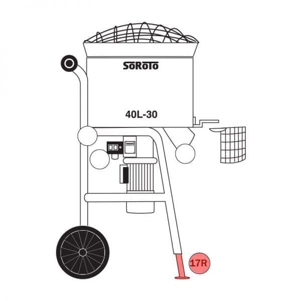 040.017R | Telescopic leg, front - right side