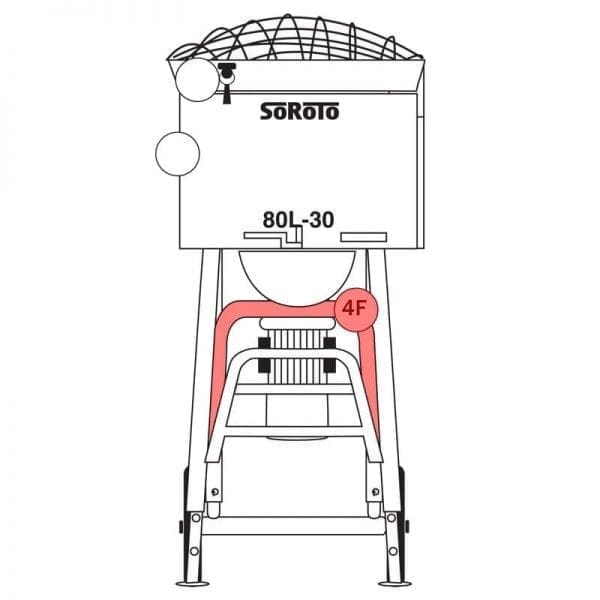 080.004F | Frame, front part (U-shape)