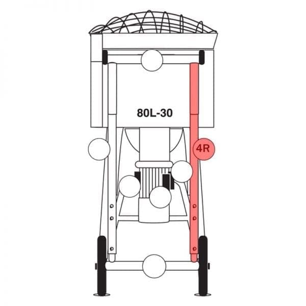 080.004R | Frame, right side part