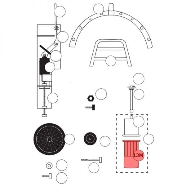 080.013M-240V | Motor ONLY - 1,1 kW 230V