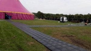 RecoPath Temporary Path Mats - In situ at circus