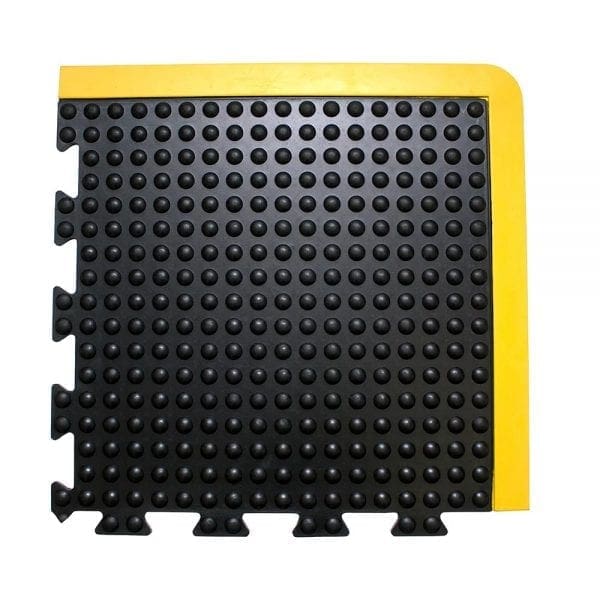 Bubblemat Connect Corner Tile Black/Yellow