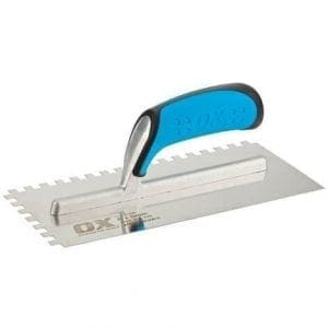 OX Pro 8mm Notch Trowel 