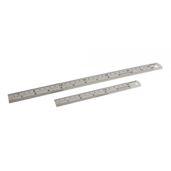 Stainless Steel Rule Set 2pce