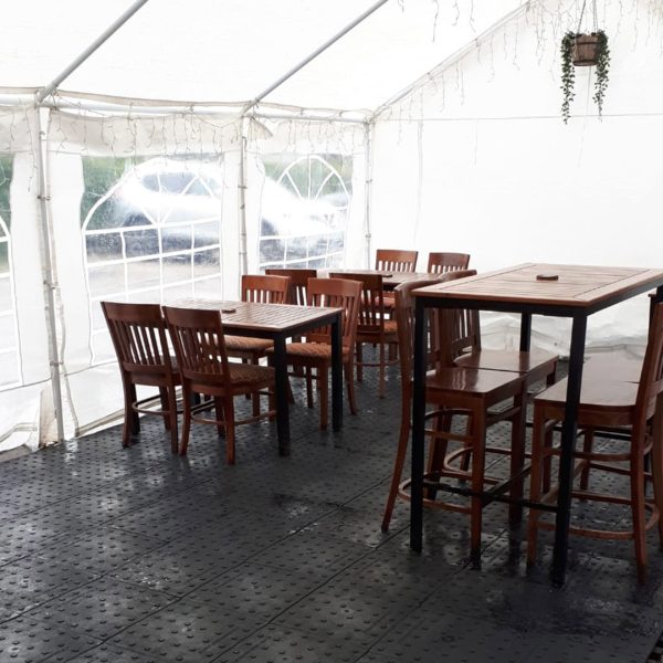 RecoPath used as temporary floor matting at The Manners, Bakewell